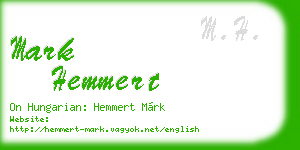 mark hemmert business card